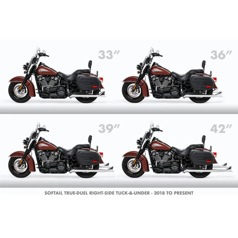 Freedom Performance Echappement Sharktail True Duals pour Harley