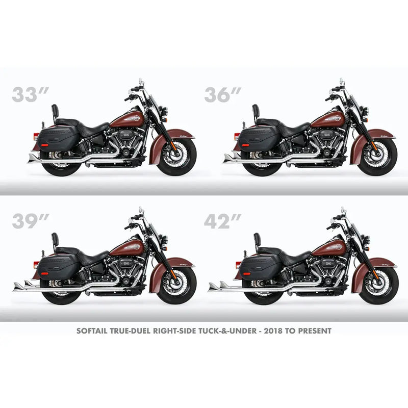 Freedom Performance Echappement Sharktail True Duals pour Harley