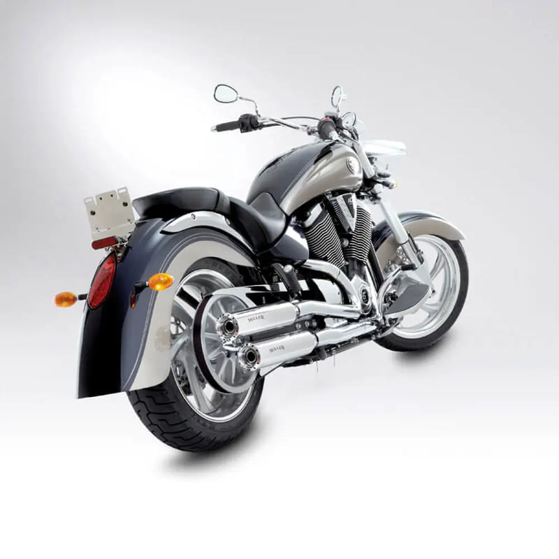 Miller California II Euro 3 Slip-On Mufflers for Victory