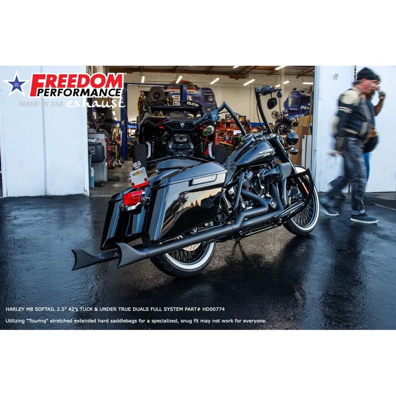 Freedom Performance Echappement Sharktail True Duals pour Harley