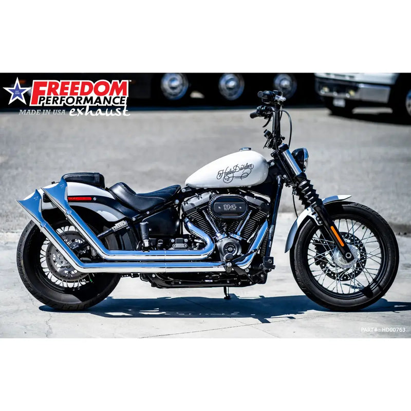 Freedom Performance Thorcat EC Approved Upsweep Sharktail Exhaust pour Harley