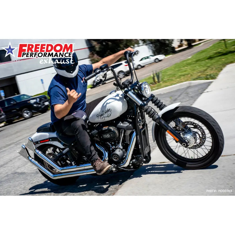 Freedom Performance Thorcat EC Approved Upsweep Sharktail Exhaust pour Harley