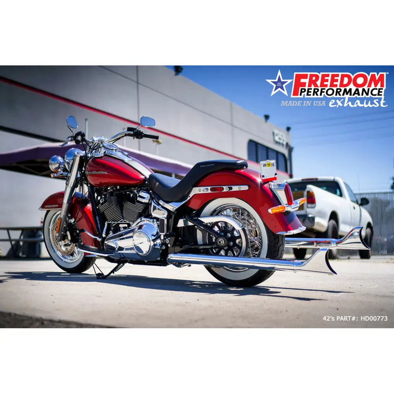 Freedom Performance Echappement Sharktail True Duals pour Harley