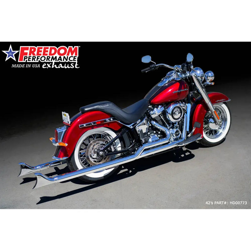 Freedom Performance Echappement Sharktail True Duals pour Harley