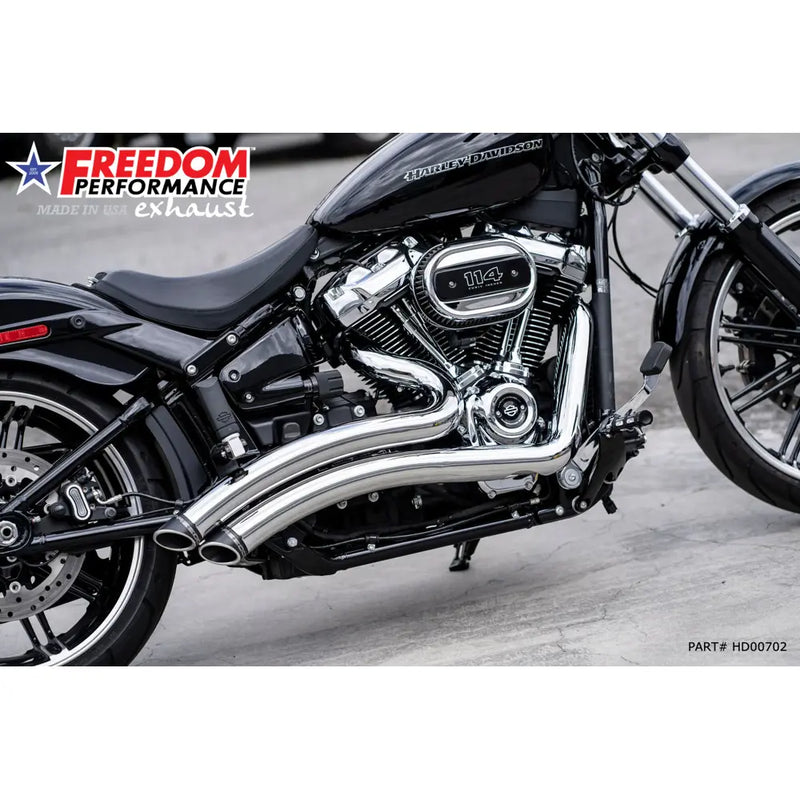 Freedom Performance Echappement Sharp Curve Radius Slash Cut pour Harley