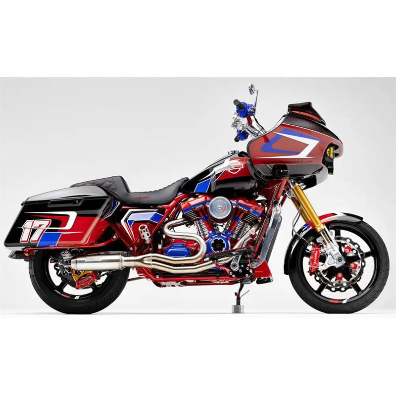 Système d'échappement 2 en 1 Bassani Road Rage Super Bike pour Harley