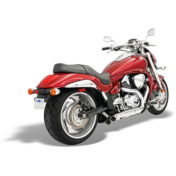 Bassani Pro Street Turn Out Chrome Exhaust System for Suzuki