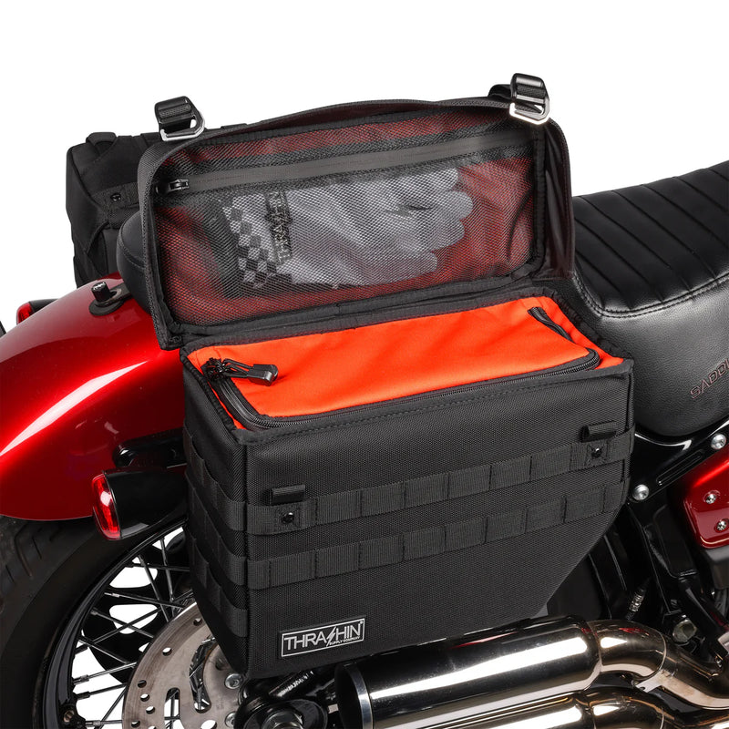 Ensemble de sacoches de moto Thrash Supply Expedition 21L à enfiler