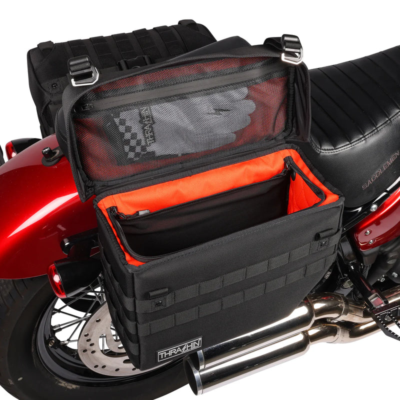 Ensemble de sacoches de moto Thrash Supply Expedition 21L à enfiler