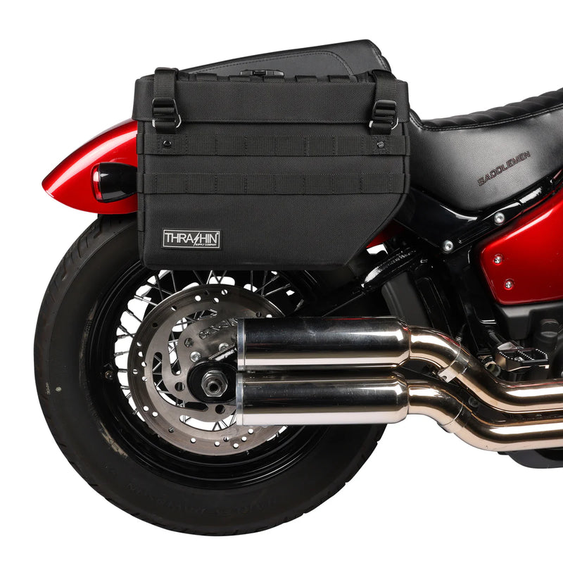 Ensemble de sacoches de moto Thrash Supply Expedition 21L à enfiler