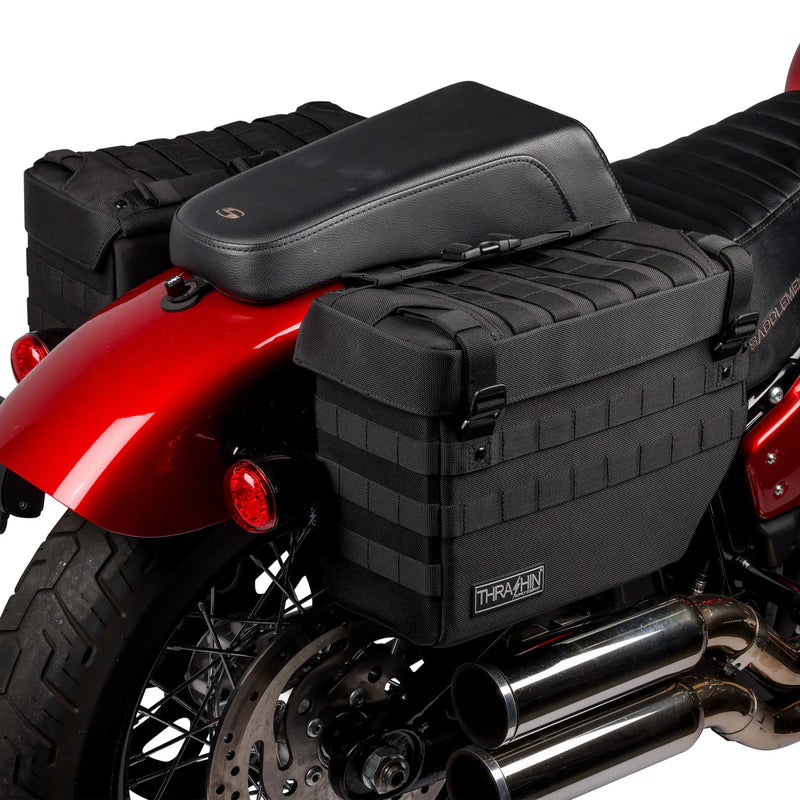 Ensemble de sacoches de moto Thrash Supply Expedition 21L à enfiler