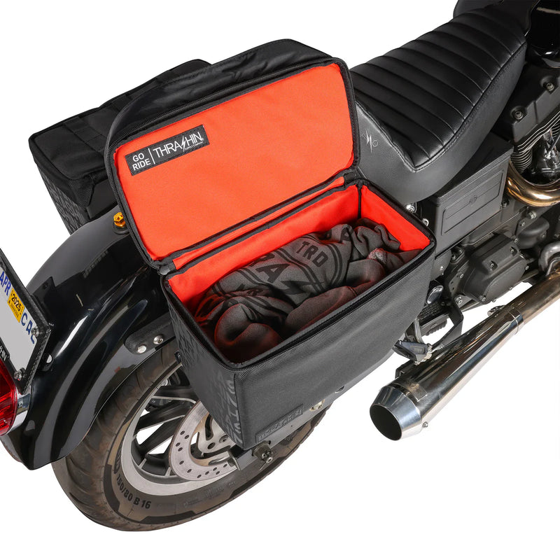 Ensemble de sacoches de moto Thrash Supply Escape Base 18L à enfiler