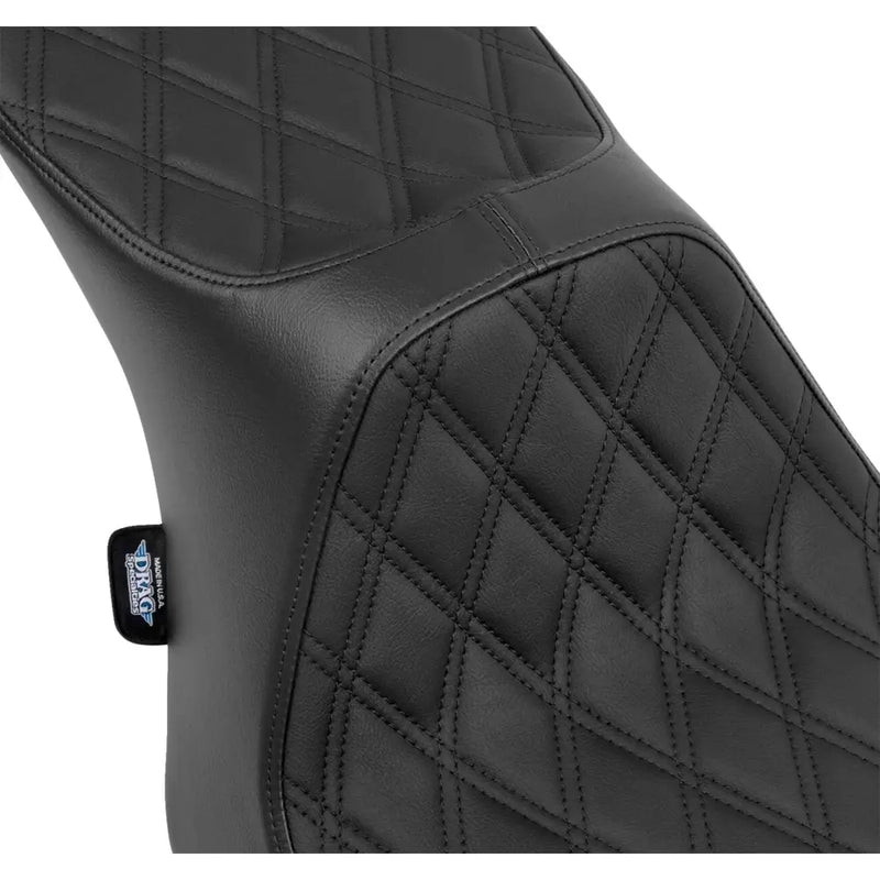 Drag Specialties Selle Predator III 2-places pour Harley 