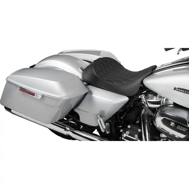 Drag Specialties Siège solo avec dossier pour Harley