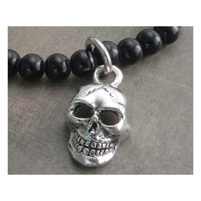 Amigaz Glass Bead Bracelet Skull