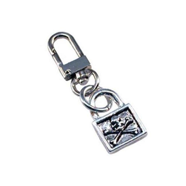 Amigaz Skull Lock Clip-On Keychain