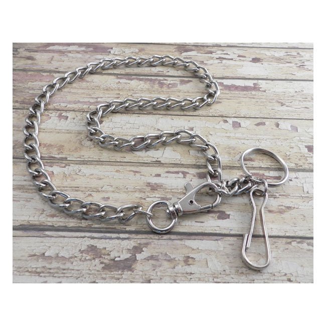 Amigaz Wallet Chain Punk Leash - Chain Necklace Combo