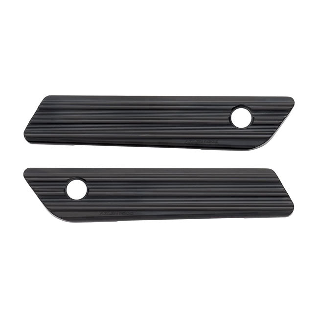 Arlen Ness 10 Gauge Saddlebag Latch Covers for Harley 14-25 Touring (exkl. 23-25 CVO; 24-25 Road Glide / Street Glide) / Black  - Customhoj