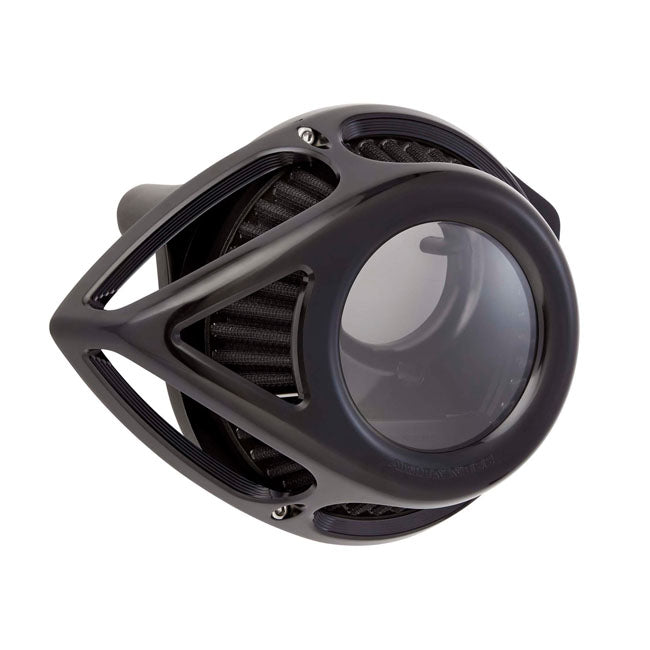 Arlen Ness Clear Tear Air Cleaner for Harley 01-15 Softail; 04-17 Dyna (excl. 2017 FXDLS); 02-07 FLT/Touring (Delphi inj) / Black