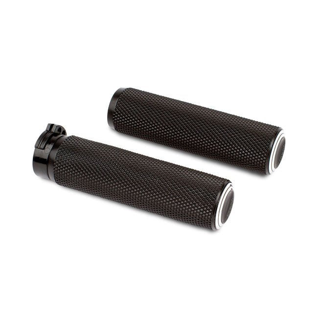 Arlen Ness Dual Ring Fusion Grips Black HD