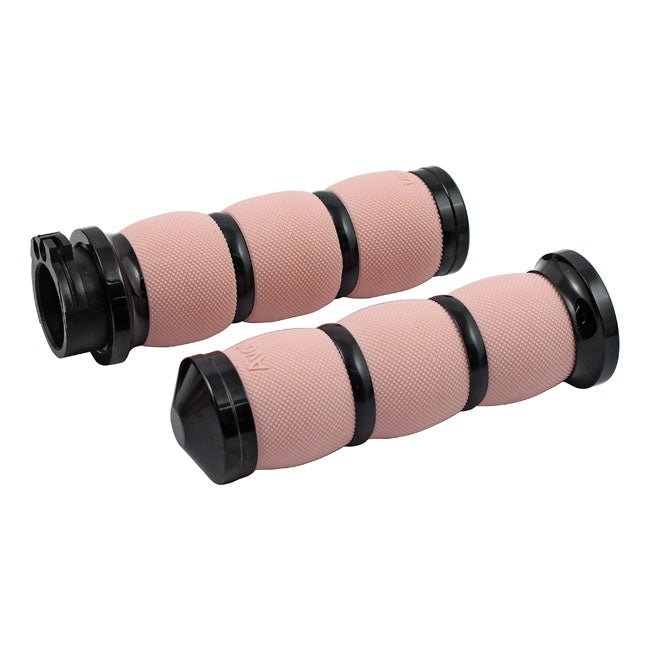 Avon Air Cushioned Motorcycle Grips HD Black/Pink