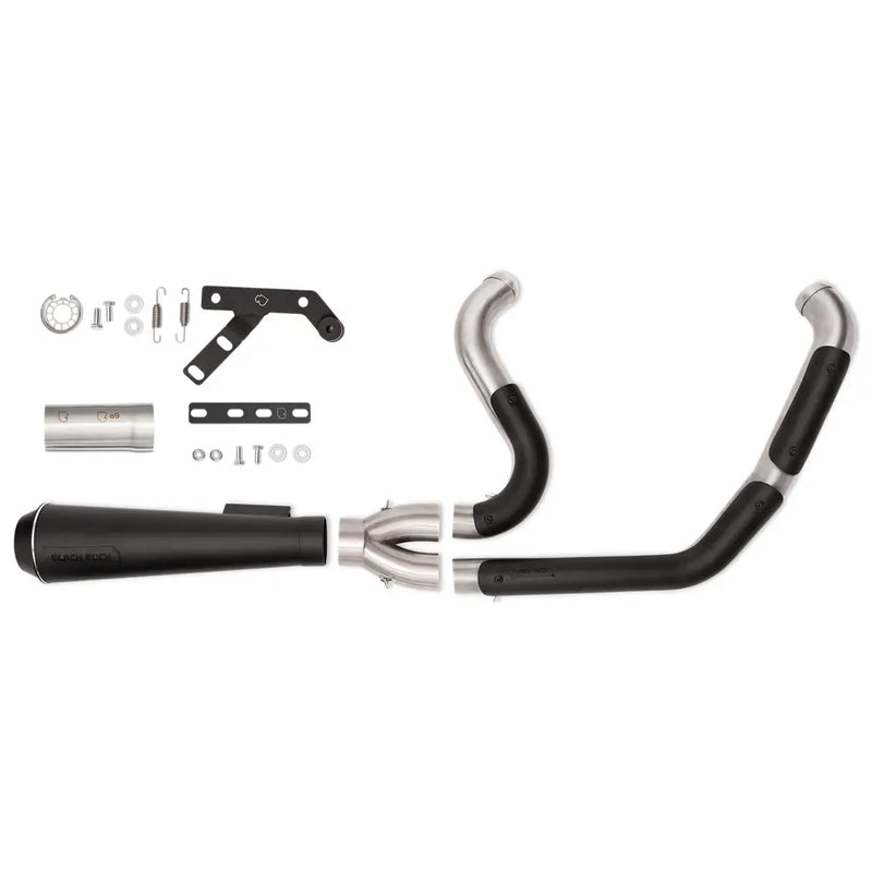 Echappement 2 en 1 Black Duck Fighter EC Euro Approved pour Harley