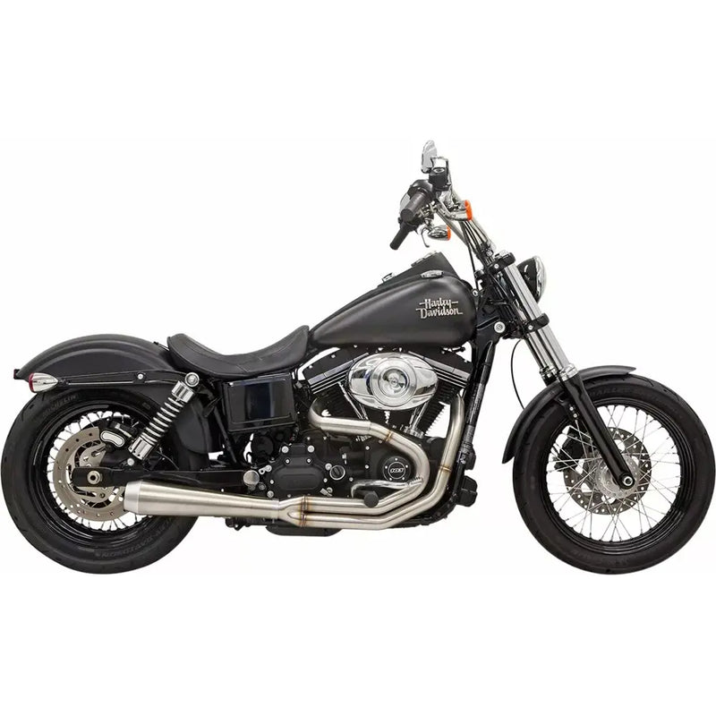 Système d'échappement 2 en 1 Bassani Road Rage III en inox pour Harley