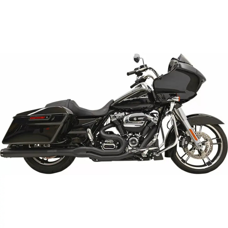 Bassani Road Rage B4 2-into-1 Exhaust System for Harley 17-24 Touring / Black Straight Can  - Customhoj