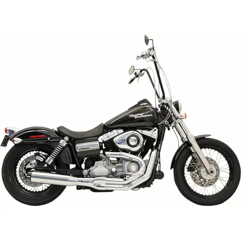 Bassani Road Rage II B1 2-into-1 Exhaust System for Harley 06-17 Dyna (excl. FLD) / Chrome  - Customhoj