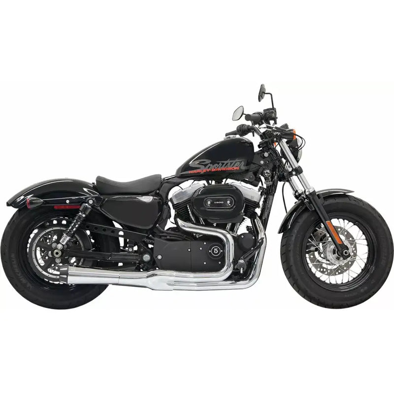 Bassani Road Rage II Mega Power 2-into-1 Exhaust System for Harley 04-13 XL Sportster / Chrome  - Customhoj