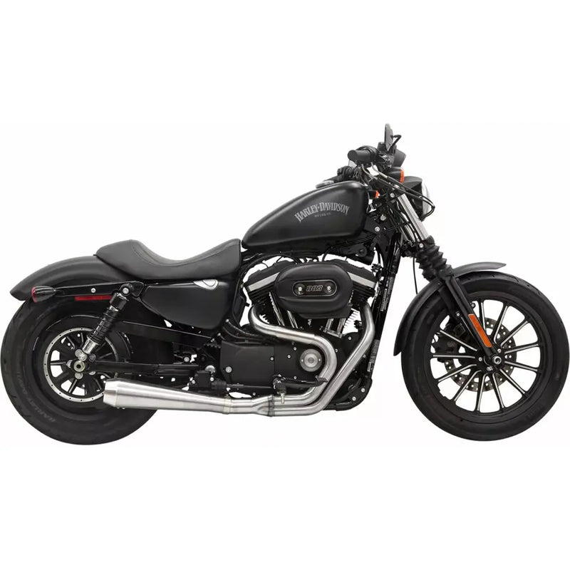 Bassani Road Rage III Stainless 2-into-1 Exhaust System for Harley 04-22 XL Sportster with mid controls  - Customhoj