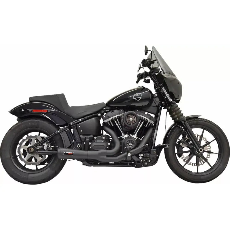 Bassani The Ripper Short 2-into-1 Catalytic Exhaust System for Harley 18-24 Softail Street Bob / Low Rider / Standard / Slim / Fat Bob (excl. Low Rider ST) / Black  - Customhoj