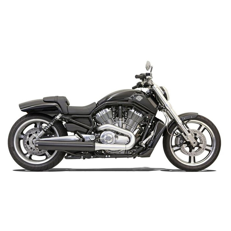 Bassani Xhaust 4" Black Slip-On Mufflers for Harley