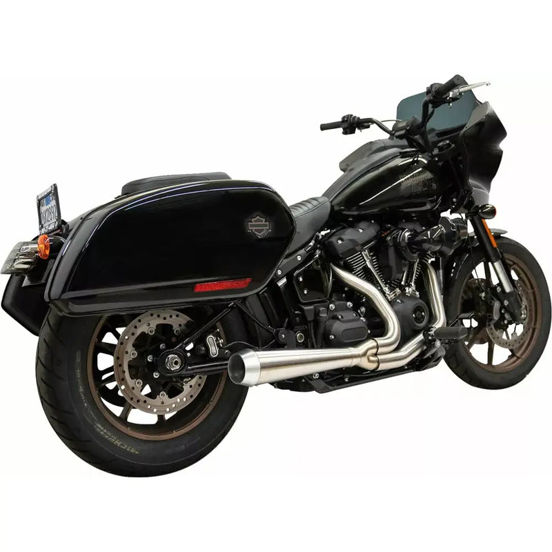 Système d'échappement 2 en 1 Bassani Road Rage III en inox pour Harley