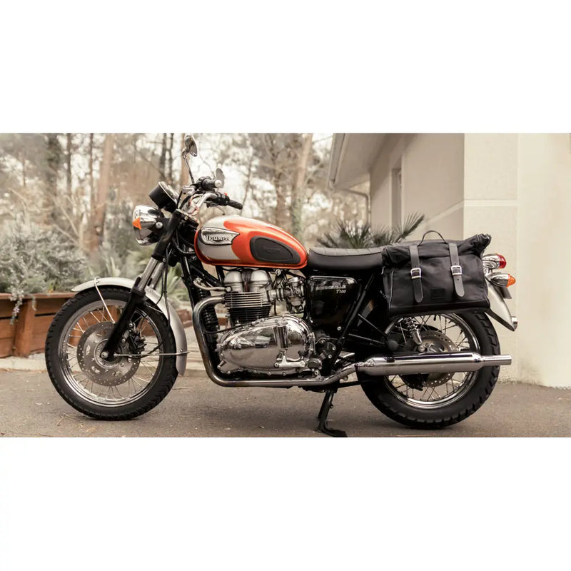 Longride Sacoche de moto à fermeture à enroulement Super Patriot 20 L à fixation par clic
