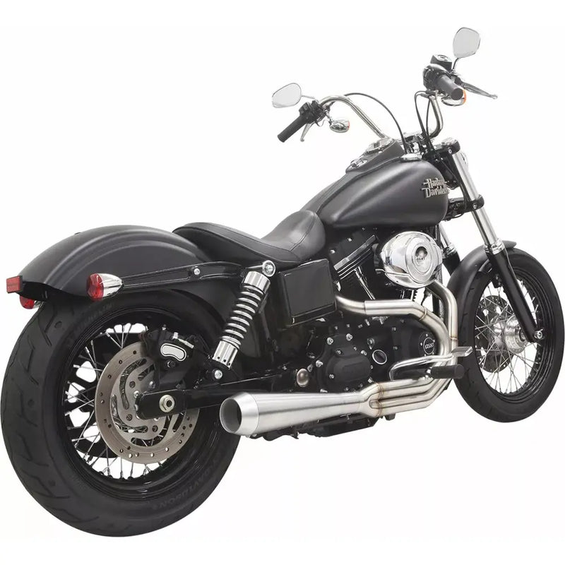 Système d'échappement 2 en 1 Bassani Road Rage III en inox pour Harley