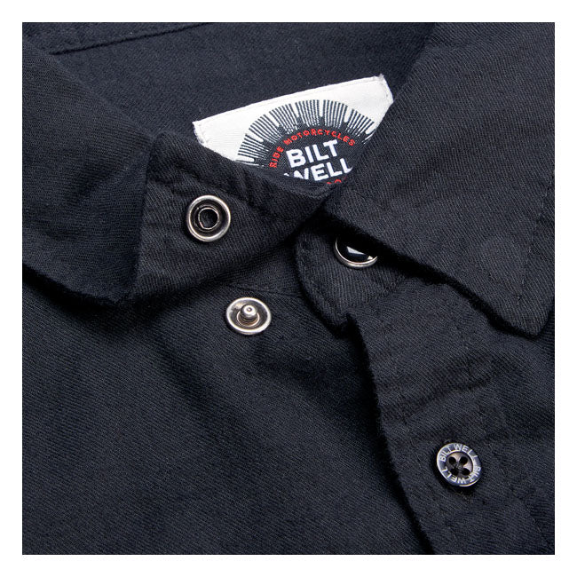 Biltwell Blackout Flannel Shirt Black