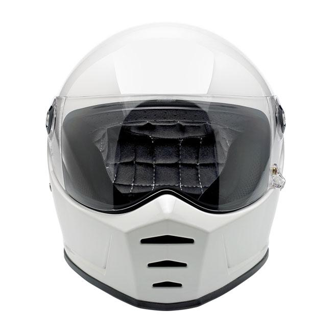 Biltwell Lane Splitter Integral Helmet White