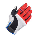 Biltwell Moto Motorcycle Gloves Red/White/Blue / XS