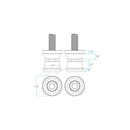 Biltwell Solid Aluminium Bushing Handlebar Riser Damper Kit for Harley