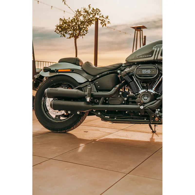 Black Duck Bombardier EC Euro Approved Slip-On Mufflers for Harley  - Customhoj