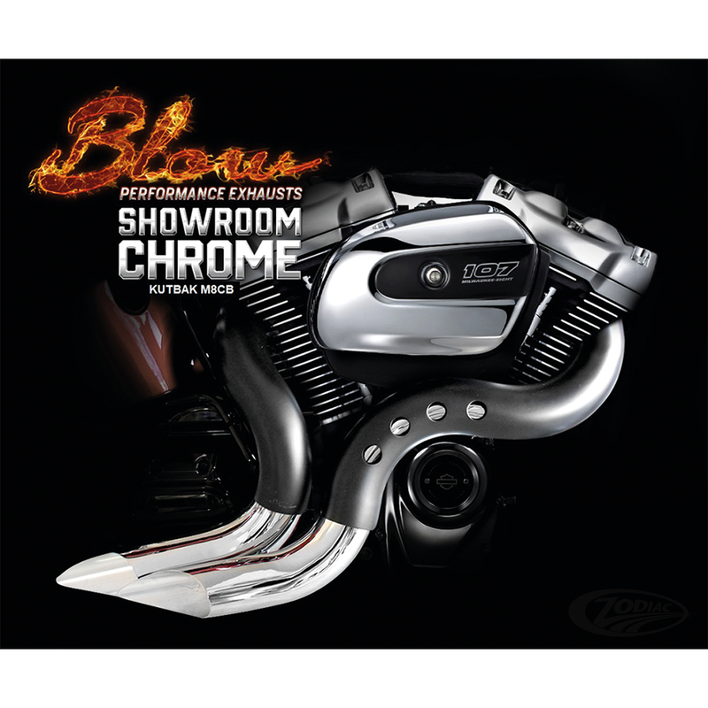 Blow Performance Kutback Exhaust System for Touring Touring 2021-2023 / Chrome / Black