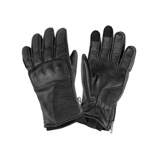 By City Detroit Motorcycle Gloves Black XS