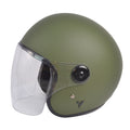 By City The City Open Motorcycle Helmet Matte Green / XS (53-54cm)