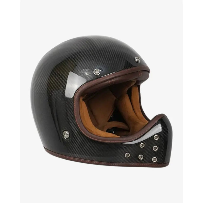 By City The Rock Retro Motocross Motorcycle Helmet  - Customhoj