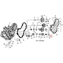 Cam Drive / Cover Parts Diagram Exploded View for Harley Knuckle / Pan / Shovel 16) 36-53 Big Twin. Standard size (1.0015" OD) bushing, pinion shaft. Replaces OEM: 25582-36