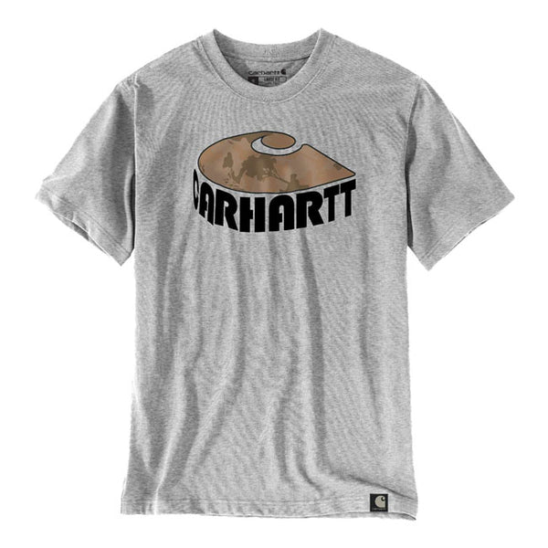 Carhartt Camo C Graphic T-Shirt Heather Grey / S