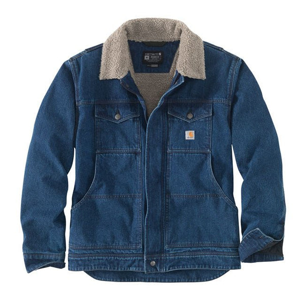 Carhartt Denim Sherpa Lined Jacket S