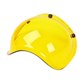 Cavalero Anti-Fog Motorcycle Bubble Visor for Open Helmets Yellow  - Customhoj