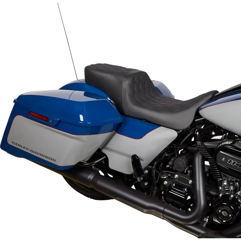 Drag Specialties Selle Performance Predator 2-Up pour Harley 